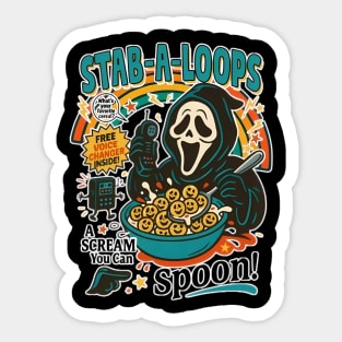 Ghostface Cereal Tee Sticker